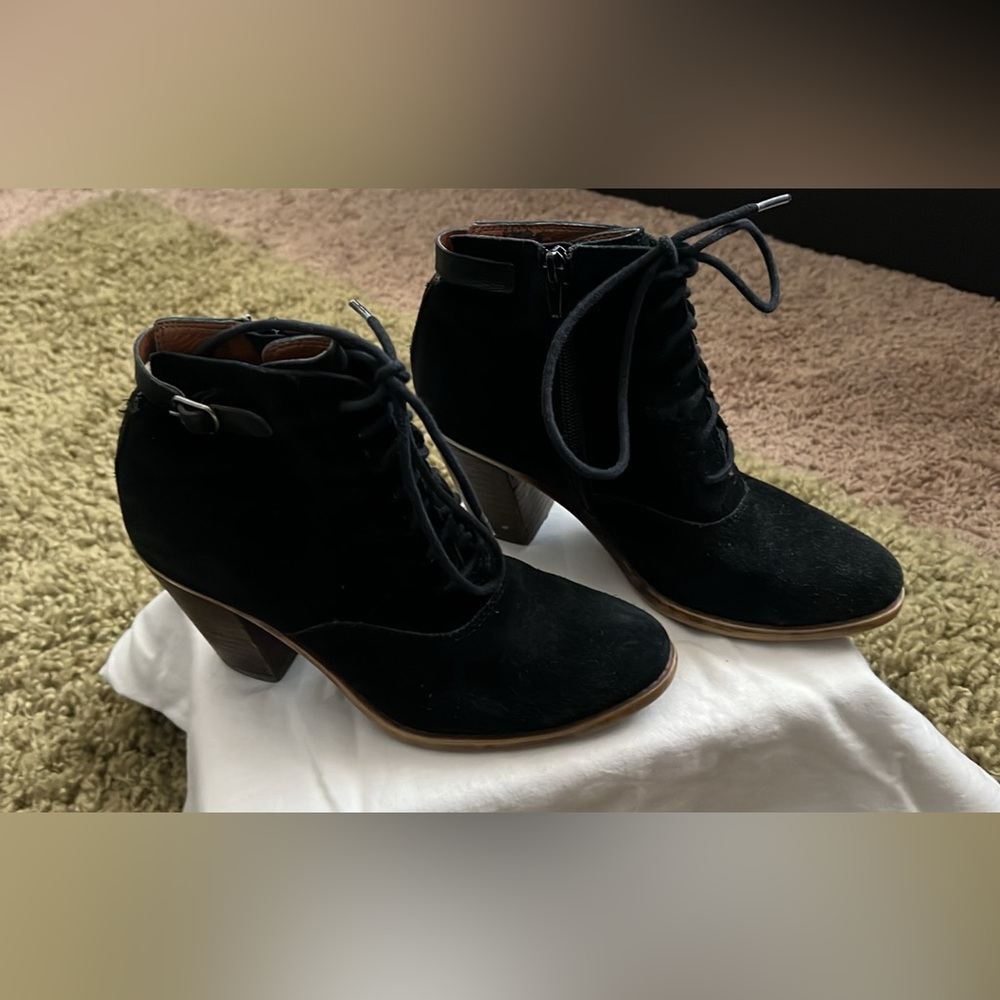 Suede Booties. Size 6.5